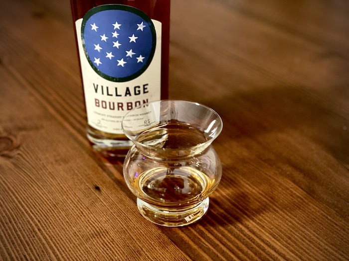 Village Garage Distillery Village Bourbon (image via Devon Lyon)