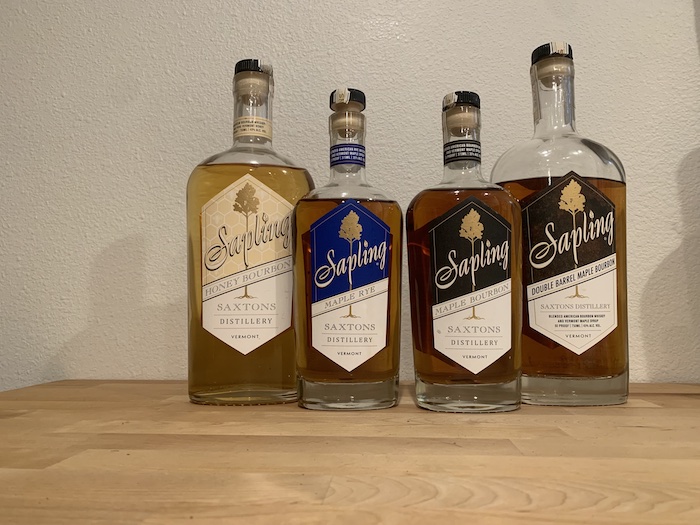 Sapling Whiskeys (image via Larissa Banitt)